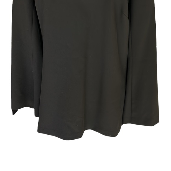 Trina Turk Black Mock Neck Cutout Back Hostess Top - 12 - Picture 6 of 14